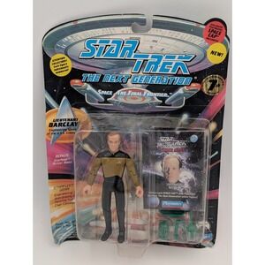 Star Trek TNG Lt Barclay Vintage NOS Action Figure Space Caps Playmates